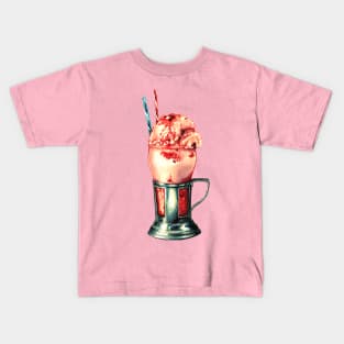 Strawberry Milkshake Kids T-Shirt